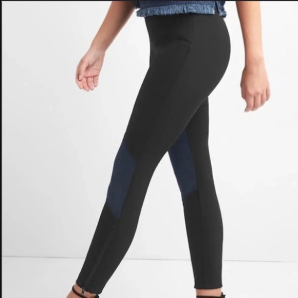 GAP Sculpt  Faux Suede Sleek Zipper Ankle Leggings - Picture 2 of 16